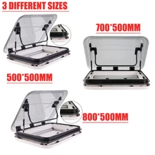 3 Sizes Aluminum Skylight Roof Vent Hatch Fit Caravan RV 800 /700/500 x 500 mm!