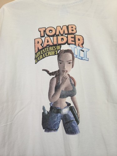 Vintage Tomb Raider 3 T-shirt Adventures Of Laura Croft 90's PlayStation Size XL - Picture 7 of 7