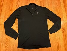 Odlo 1/4 Zip Pullover BASE LAYER Shirt Mens L...