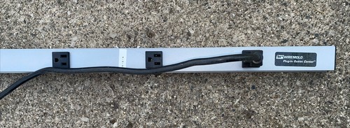 Wiremold 7011ULBC20R Cabinetmate Plug-In Outlet Center 70" LONG (3865)