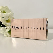 10 Chloe Eau de Parfum EDP Natural Spray Sample Vial 1.2ml/0.04oz Ea New in card