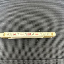 Vintage Lufkin 72โ Wood Brass Folding Rule Extension Ruler - Made in USA