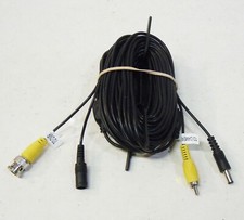 NEW Q-See Camera Cable Black 60' ft BNC Video  DC Power SHIPS SAME DAY