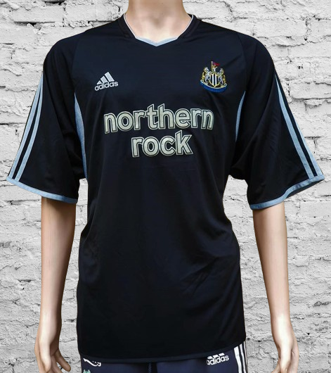 NEWCASTLE UNITED FC 2003-05 UEFA CUP SEMI-FINAL AWAY ADIDAS JERSEY