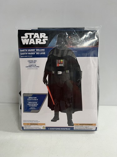 Darth Vader Deluxe - Star Wars - Halloween Costume - Adult Size S/M 42 - NEW