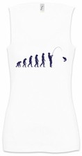 Fishing Evolution Women Tank Top Fun Fish Sea River Angler Rod and Line Darwin