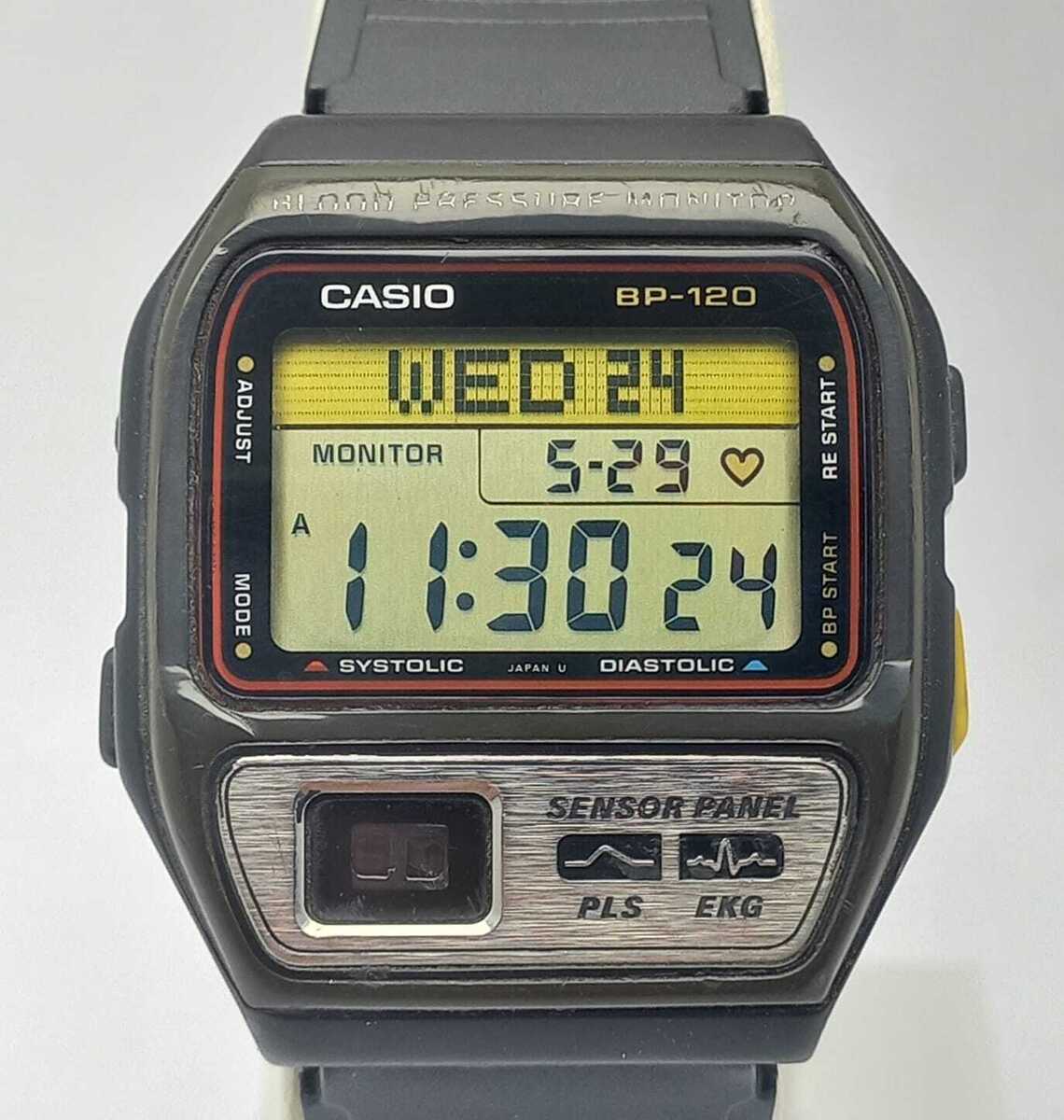 Casio BP-120 Blood Pressure Monitor Digital Vintage Men's Casio BP-120 Blood Pressure Monitor Digital Vintage Men's