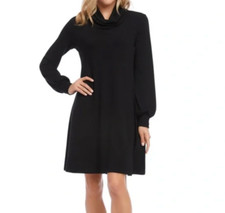Turtleneck Sweater Dress Karen Kane size XS black