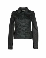 Calvin Klein Jeans Black Coated Effect Denim Jacket Size M