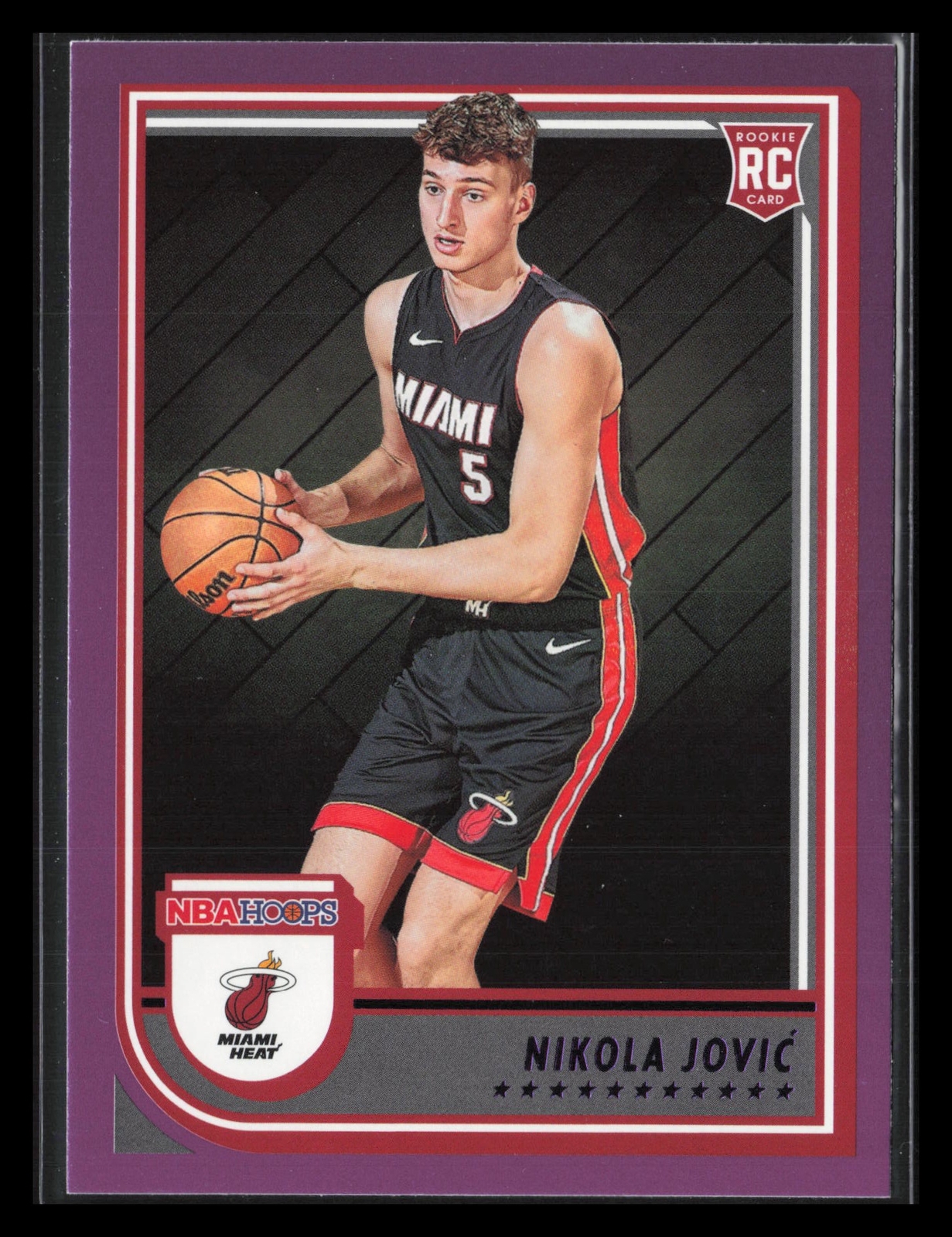 2022-23 Hoops Nikola Jovic Purple #256