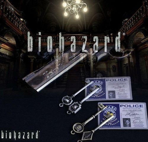 Biohazard Mansion Keys Complete Set Capcom Kuji JAPAN GAME RESIDENT EVIL C 4set - Picture 3 of 7