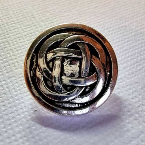 ANTIQUE SILVER METAL BUTTONS – SHANK, CARDIGAN, CELTIC, HEART, KNOT, OVAL, UK - Picture 2 of 24