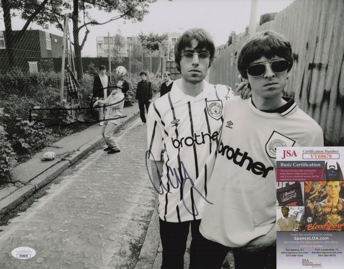Liam & Noel Gallagher Signed Oasis Manchester City 5/9/94