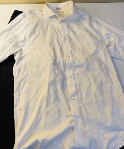 Calvin Klein White Boys Dress Shirt And Black Pants Size 20 - Picture 1 of 8