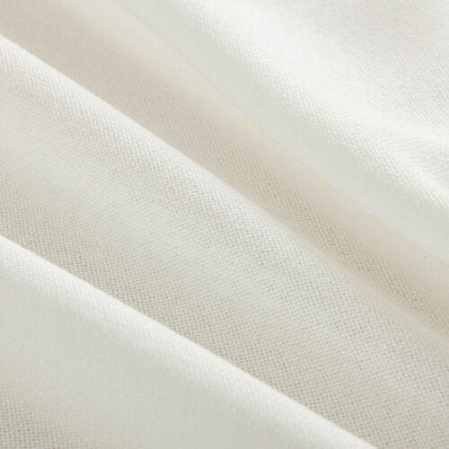 2 Panels Natural Linen Sheer Curtains Textured Woven Window Drapes w/ Rod Pocket - Picture 3 of 41