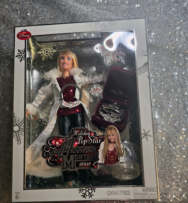Disney Hannah Montana Holiday Star 2008 Silver Edition Miley Cyrus