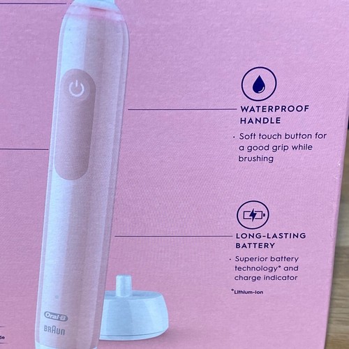 🟢 Oral-B Pro Series 3 Design Edition Electric Toothbrush + Travel Case Pink - 第 12/23 張圖片