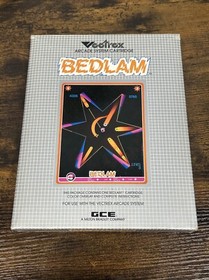 Bedlam (Vectrex) Complete CIB - Box, Cart, Overlay & Manual - Tested! Authentic!