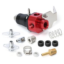 Inline Fuel Pressure Regulator Adjustable Fpr 3-65psi 38 Inoutreturn Bypass
