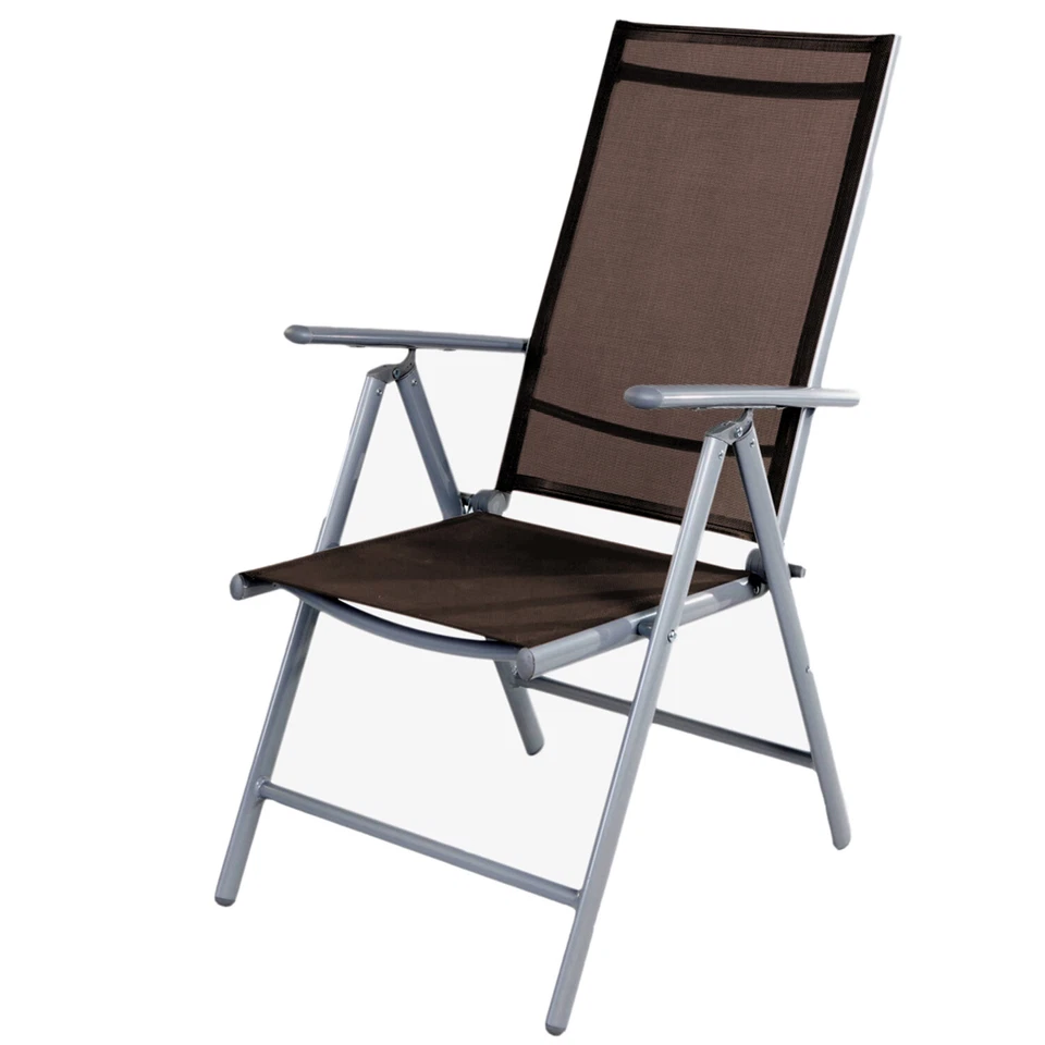 Mojawo® 3-teilige Bistrogarnitur Bistroset Bistrotisch Ø 60cm Silber/Schokobraun - Bild 3 von 3