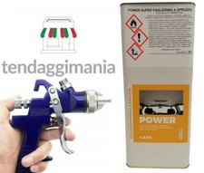 KIT PISTOLA AEROGRAFO AD ARIA CON COLLA A SPRUZZO PER COMPRESSORE UGELLO 2.5 MM