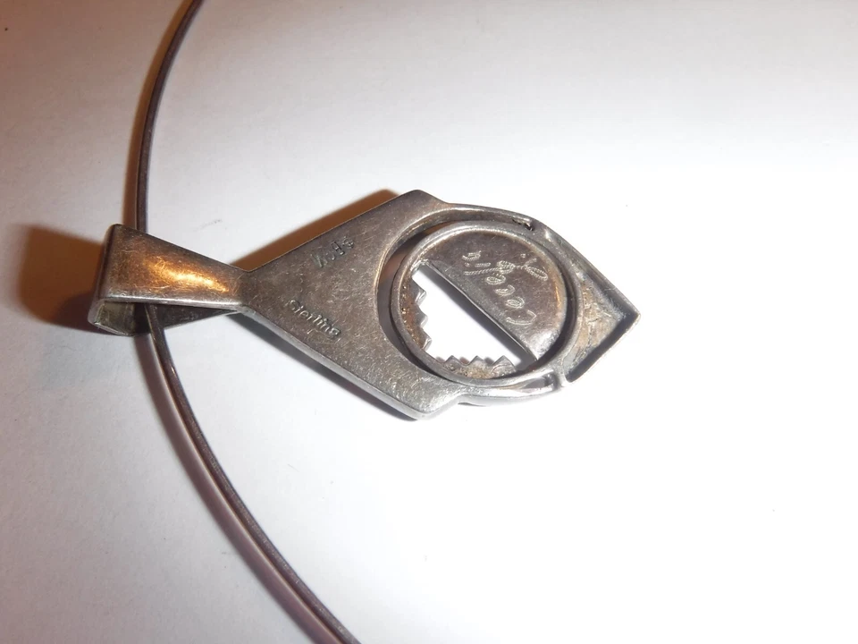 Винтажный B.G.M. Кулон SW из стерлингового серебра с инкрустацией драгоценными камнями с подписью ремесленника Cecelia L. - Изображение 4 из 4