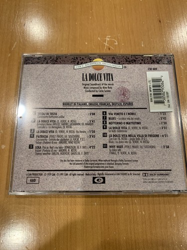 LA DOLCE VITA ** CD ** SOUNDTRACK ** FEDERICO FELLINI ** NINO ROTA ** SELTEN - Bild 2 von 2