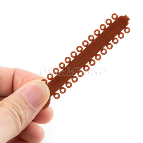 1040 Stck. Ligaturkrawatte Zahnkieferorthopädie Ring Elastisch Latexbänder 45 Farben - Bild 135 von 496