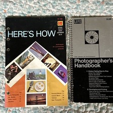 Vtg 1970s Photography Handbooks LIFE  KODAK Here's How AE-8 Softcovers