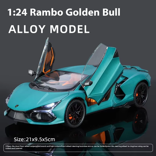 1:24 Lamborghini Revuelto Alloy Diecast Model Car Sound & Light Children Toys Co - Picture 18 of 20