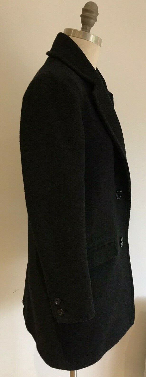 Lowrys Farm Vintage 80s Navy Blue Singe Breasted Short Coat, Size M 4