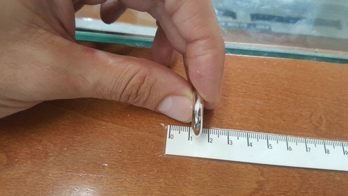 Pendientes de Aro A Sección Redondo de Plata 925 Rodio (0194) - Imagen 8 de 8