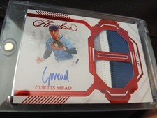 2023 Panini Flawless Dual Memorabilia Auto Curtis Mead #DMA-CM Ruby /20 