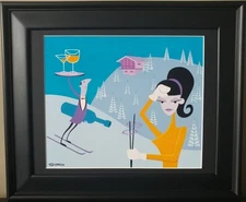 SHAG Art "Valley of the Valet" 04 Custom Framed Tiki Bar Artwork FREE ship