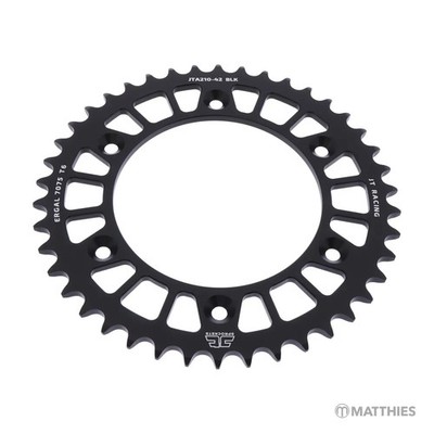 Kettenrad Teilung 520 Zähne 42 Alu schwarz JT JTA210.42BLK, JTA210.42BLK