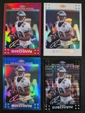 2007 Topps Chrome Reggie Brown TC137 Refractor Lot 4-Red, White, Blue & Xfractor