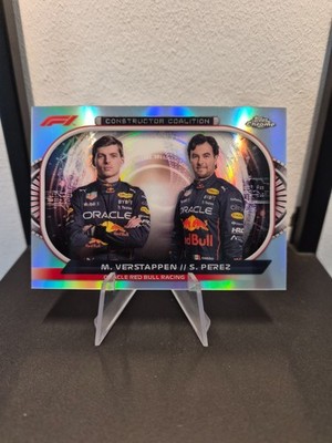 Max Verstappen / S. Perez Topps Chrome Constructor Coalition Red Bull Racing F1