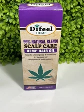 Difeel Hemp 99% Natural Hemp Hair Oil - Scalp Care 2.5 oz.