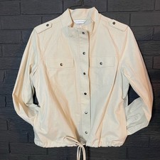 NWOT Christopher  Banks Cream Utility Jacket - Medium