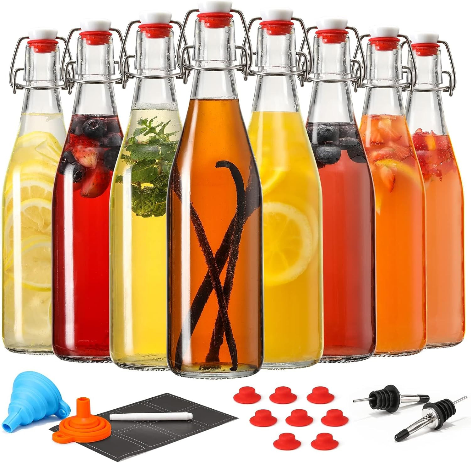 - Flip Top Beer Brewing Bottles With Stoppe
