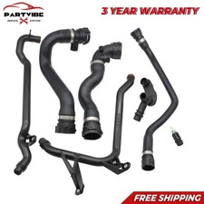 7Pcs Expansion Tank Coolant Radiator Hose Kit For BMW E46 323 325 328 330 New