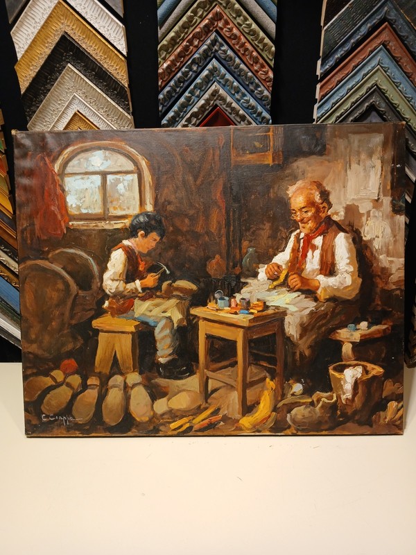C.Ciappa Shoe Maker And Apprentice 