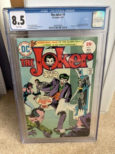 The Joker #1 High Grade Bronze Age Batman Vintage DC Comic 1975 CGC 8.5