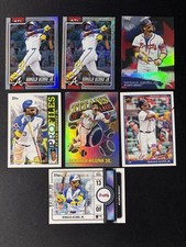 2026 Topps Series 1 Ronald Acuna Jr 7 Card Lot Rainbow Foil Inserts Braves
