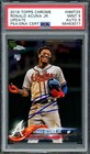 Ronald Acuna Jr Signed 2018 Topps Chrome Update RC HMT25 PSA 9 Sig 9 PSA/DNA