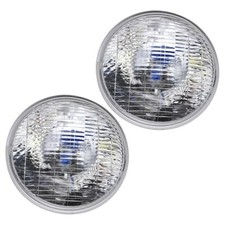A Pair of H4002 12V Super Vision Crystal Headlight, Halogen Sealed Beam