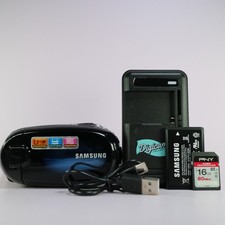 Samsung SMX-C20LP Handheld Camcorder Blue Tested Full Working Set