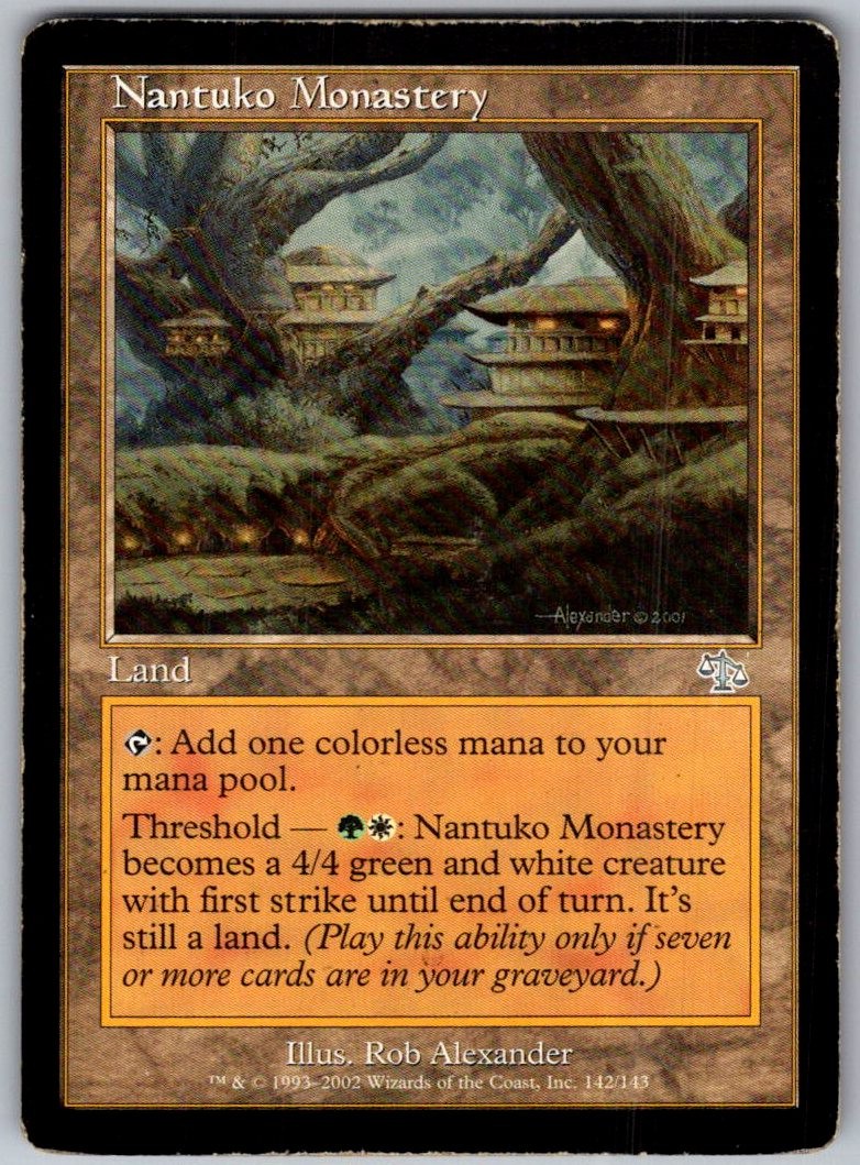 Nantuko Monastery 142 Uncommon Judgment Magic: The Gathering Lightly Played