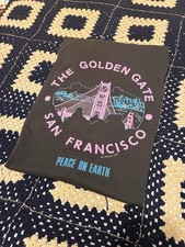 Vintage San Francisco Golden Gate Bridge Souvenir T Shirt Large 90s Y2K