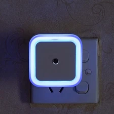 Wireless Sensor LED Night Light EU US Plug Mini Square Night Lights For Baby